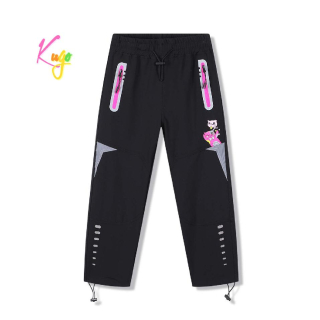 Dívčí softshellové kalhoty letní Kugo HK8580 černé, vel. 98-128